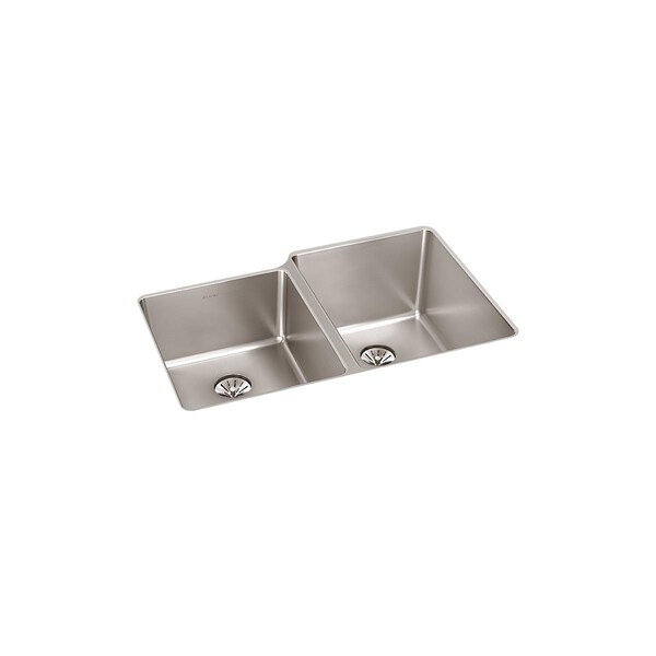 Lustertone Iconix 16Ga Ss 31.3X20.5X9 Double Undermt Sink W Perfectdrain
